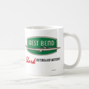 Västra krökning"haj" utombordsmotorar 11 uns. Mu Kaffemugg