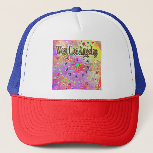 Västra Los Angeles Lucky Golden Hatt Keps (Framsida)