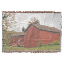 Västra Mass Big Red Barn på hösten
