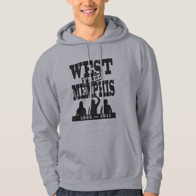 Västra Memphis tre hooded tröja Sweatshirt Med Luva (Framsida)