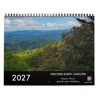 Västra North Carolina-kalender 2027 Kalender