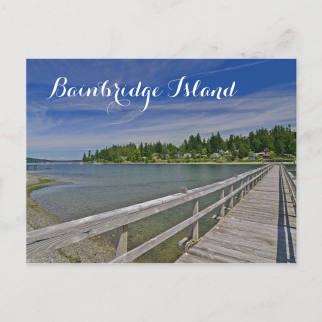 Västra Port Madison på Bainbridge Island Vykort (Framsida)