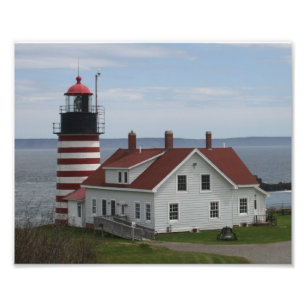 Västra Quoddy Head fyr Fototryck