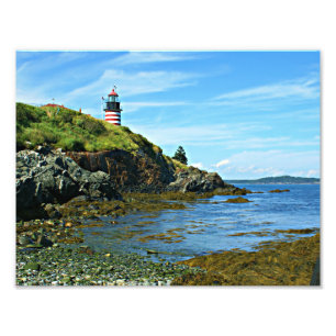Västra Quoddy Head fyr, Maine Fototryck