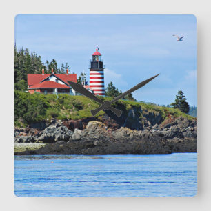 Västra Quoddy Head fyr, Maine Fyrkantig Klocka