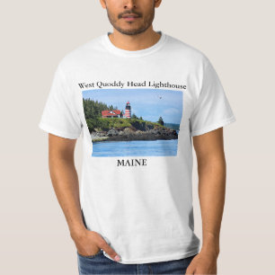 Västra Quoddy Head fyr, Maine T-tröja Tröja