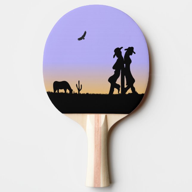 Västra Range-skymning Pingisracket (Baksidan)