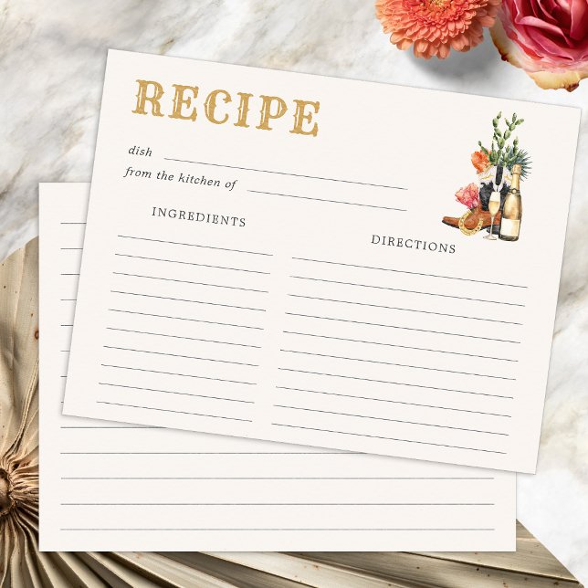 Västra receptkort (Western Recipe Card by Painted Paperie
)