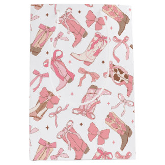 Västra rosa rodeo stövlar med slingor bröllopsdusc