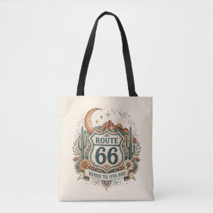 Västra Route 66 Saguaro Solnedgång Carryall Tygkasse