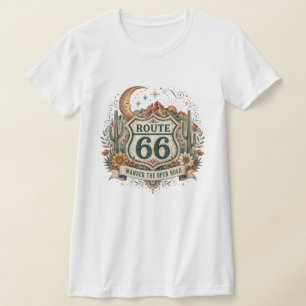 Västra Route 66 Saguaro Sunset T-shirt