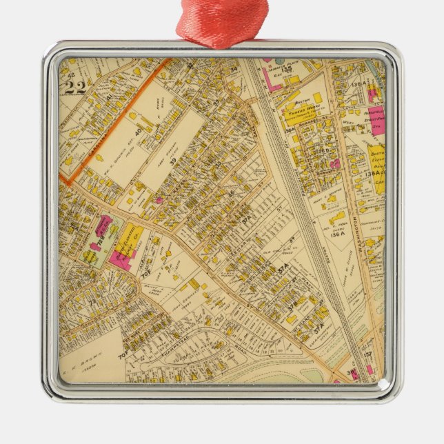 Västra Roxbury, Massachusetts 6 Julgransprydnad Metall (Framsidan)