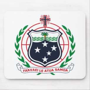 Västra Samoa vapensköld Mousepad Musmatta