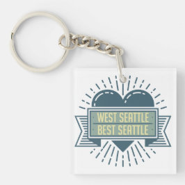 Västra Seattle, bäst Seattle keychain