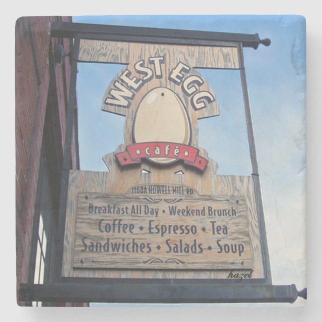 Västra sida, västra ägg, Atlanta marmorunderlägg Underlägg Sten (Framsidan)