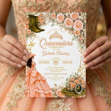 Västra stövlar päronrosor gyllene Quinceañera