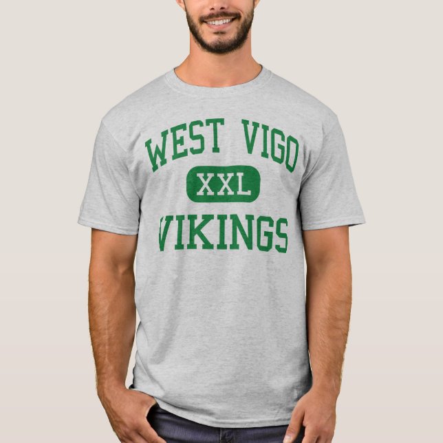 Västra Vigo - Vikings - kick - västra Terre Haute T Shirt (Framsida)