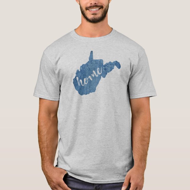 Västra Virginia Hem Trästruktur T Shirt (Framsida)