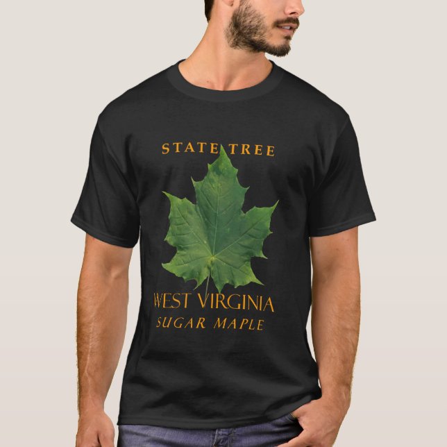 Västra Virginia Territory Träd Sockerlönn T Shirt (Framsida)