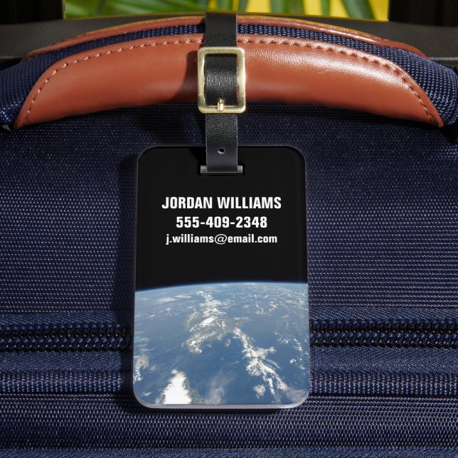 Västsaharas damm blåste västerut i Atlanten. Bagagebricka (Framsida Insitu 2)