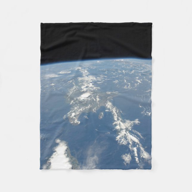 Västsaharas damm blåste västerut i Atlanten. Fleecefilt (Framsidan)