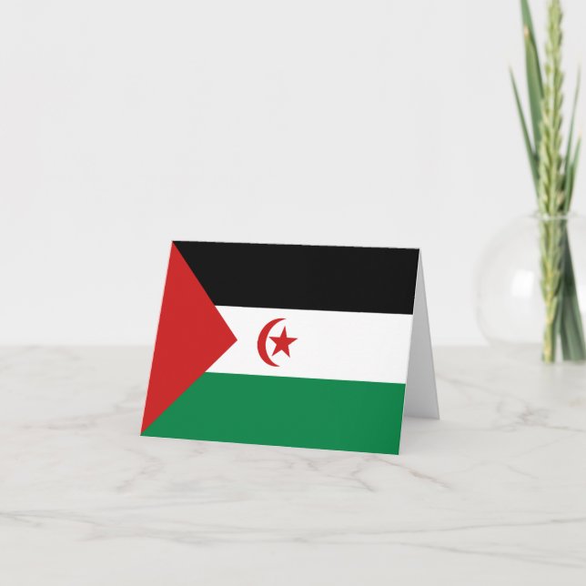 Västsahariska flagga Notecard Kort (Framsida)
