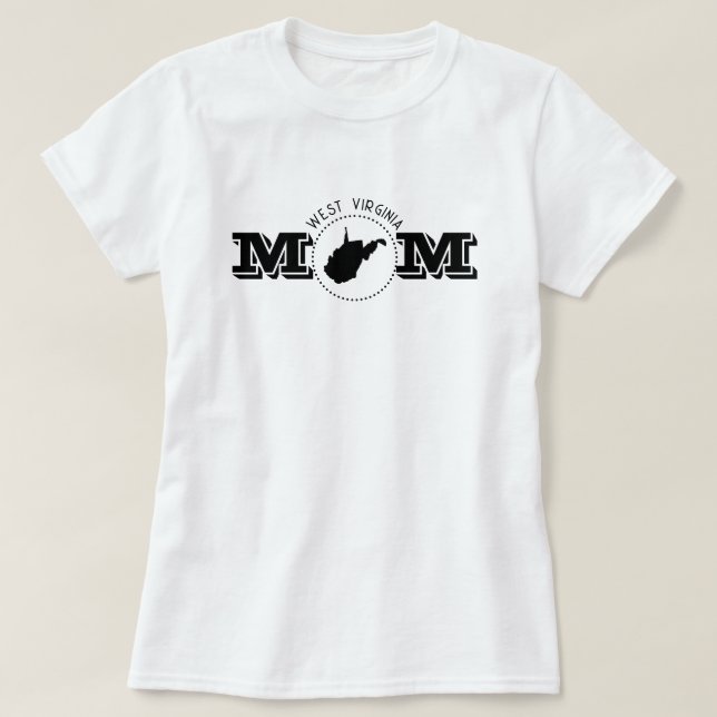 Västvirginia Mamma  T Shirt (Design framsida)