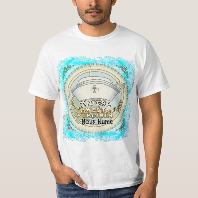 Västvirginia Sjuksköterska t-shirt (Framsida)