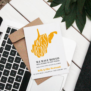 VÄSTVIRGINIA  Vi har flyttat Ny adress Nytt hem    Vykort