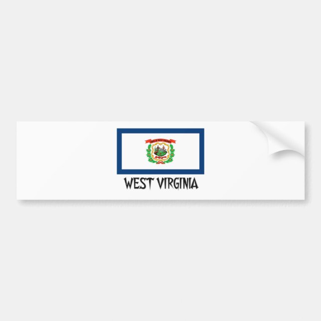 Västvirginiaflagga Bildekal (Framsidan)