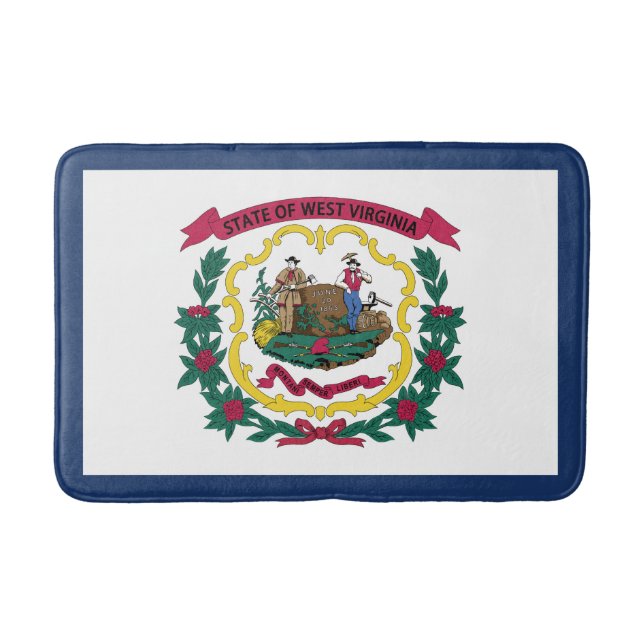 Västvirginias statsflagga badrumsmatta (Framsidan)