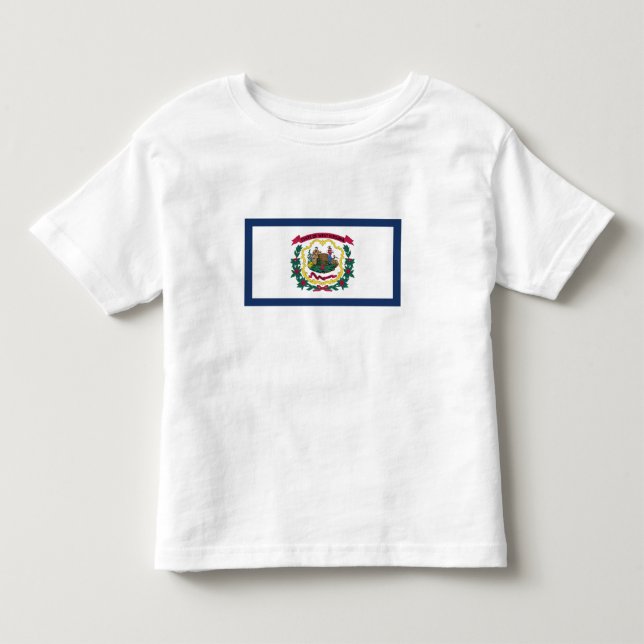 Västvirginias statsflagga t shirt (Framsida)