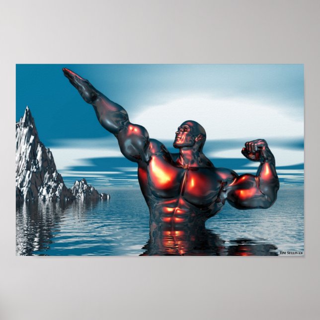 Våt gud poster (Framsidan)