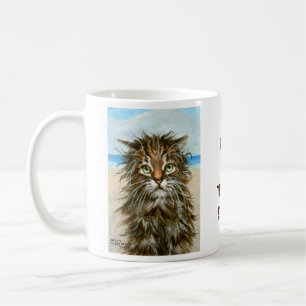 Våt kattkaffemugg en av de dagar kaffemugg