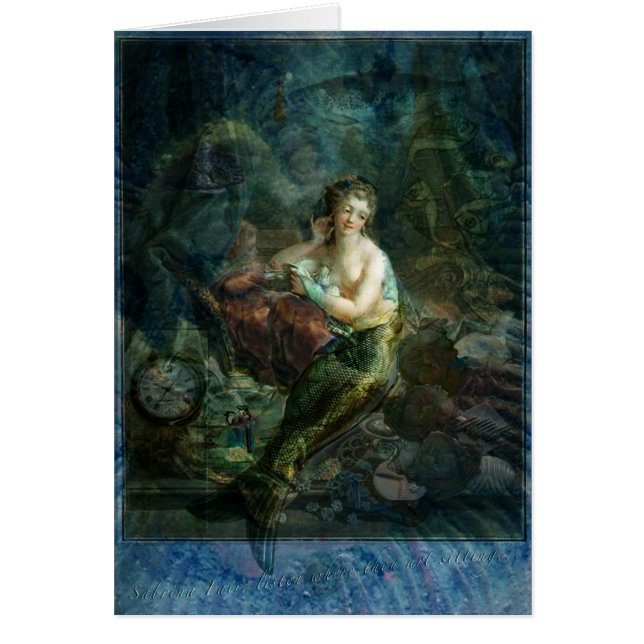 Våt magi hälsningskort (Framsidan)