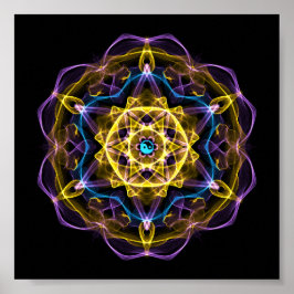 Vata Dosha Balancing Ayurveda Mandala I Poster