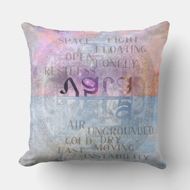 VATA DOSHA - Pillow Kudde (Framsida)