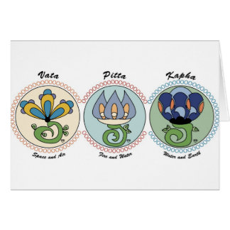 Vata-Pitta-Kapha Hälsningskort
