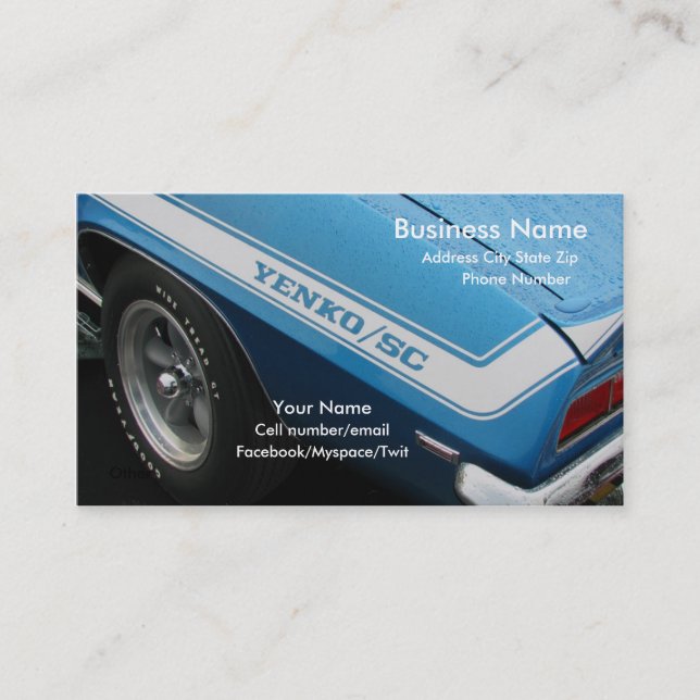 Våta Yenko Visitkort (Framsida)