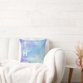 Väte Inslag Pillow Blue Watercolor Kudde