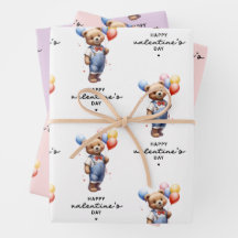 Vätebeläggning för Valentines day med ballonger