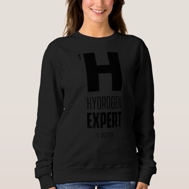 Väteexpertsymbol H Hybrid Car Clean Energy F T Shirt (Framsida)