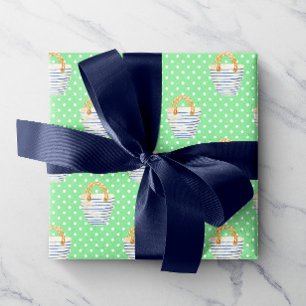 Vätefärgad Grönt Polka dots Beach Bags Presentpapper