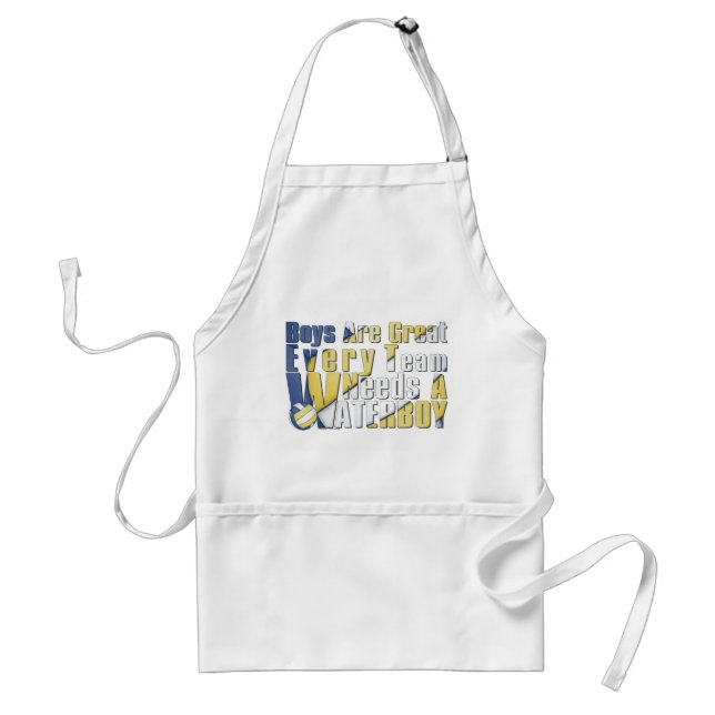 Vaterboy Volleyball i Blue och Gult Förkläde (Framsidan)