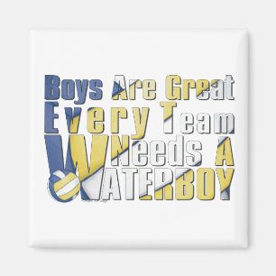 Vaterboy Volleyball i Blue och Gult Magnet