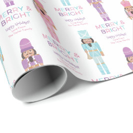 Vatercolor African American Pastel Nutcrackackers Presentpapper