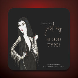 Vatercolor Vampress Finare Halloween Black Underlägg Papper Kvadrat