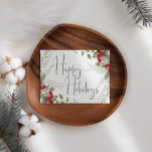 Vaterfärgscranberry Business julkort<br><div class="desc">Cranberry Helgdag Card. Lägg till ditt eget meddelande längst bak.</div>