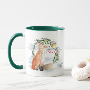 Vaterfärgsmagi Fox _ I Kärlek You mugg