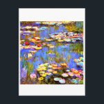 Vaterlilies by Claude Monet - Art Post Card Vykort<br><div class="desc">Claude Monet - Vatten Lilies (1919)</div>